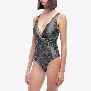 NWT Black and Silver bodysuit size XS